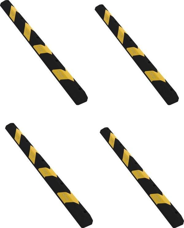 110 Cm Yüksek Performans Araç Stoperi Siyah-Sarı x 4 Adet - Image 1