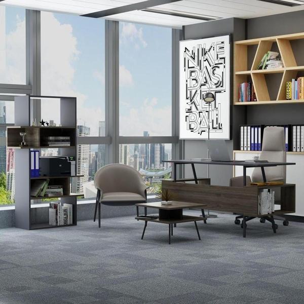Lagomood İrony İnfy Ofis Takımı Antrasit Ceviz - Image 1