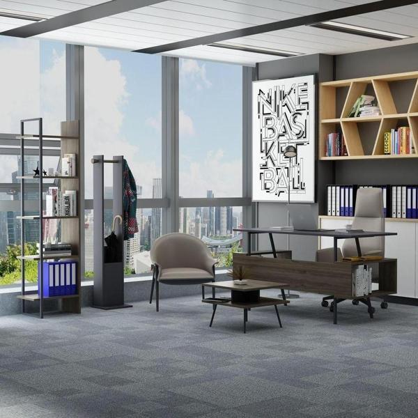 Lagomood İrony Joline Ofis Takımı Antrasit Ceviz - Image 1