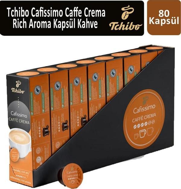Tchibo Cafissimo Caffe Crema Kapsül Kahve 80'li - Image 1