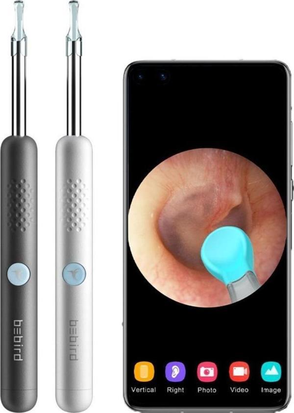 Bebird Xıaomı Bebırd R1 Akıllı Görüntülü Wıfı Kulak Temizleyici Siyah Renk - Image 1