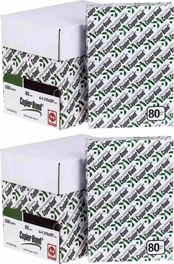 Copier Bond A4 Fotokopi Kağıdı Vege 80 G 500'Lü 2 Koli 5000 Adet - Image 1