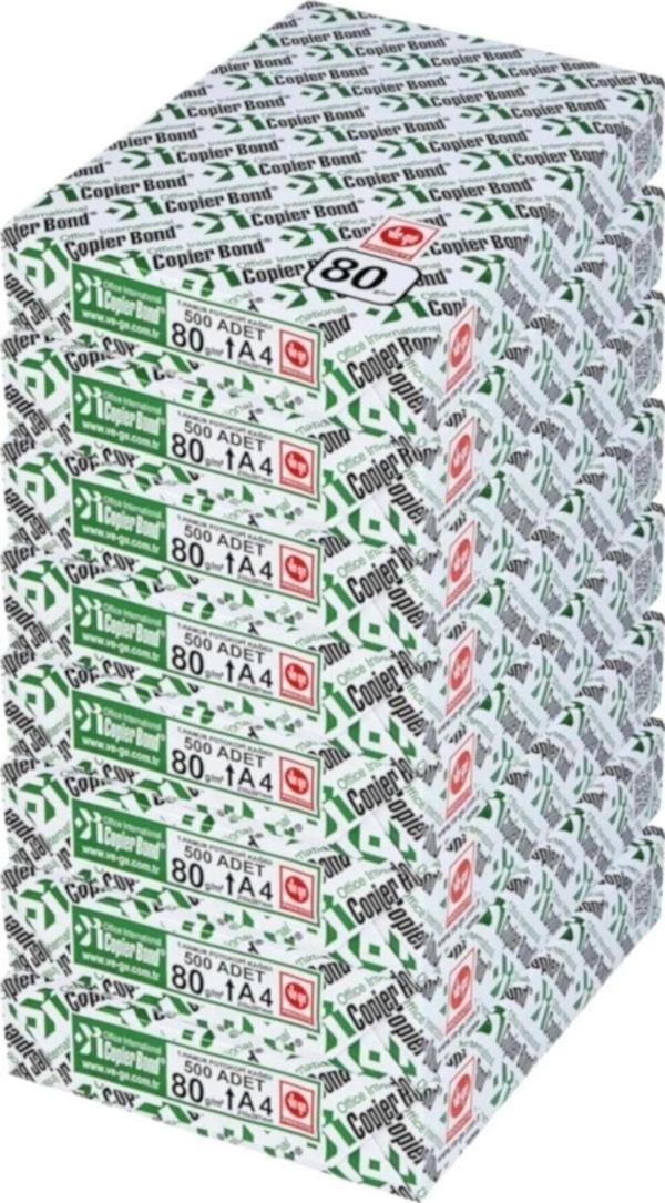 Copier Bond (Ve-Ge) A4 80Gr/M2 Fotokopi Kağıdı 4000 Adet (8Pk*500) - Image 1