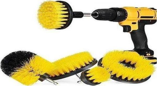 Banyo Küvet Duşakabin Temizleme Çok Amaçlı Matkap Uyumlu Fırça Seti 5 Adet S/S - Image 1