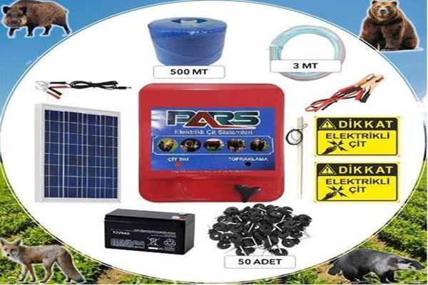Pars Domuz Kovucu Elektrikli Çit Koruma Seti-Sensörlü - Image 1