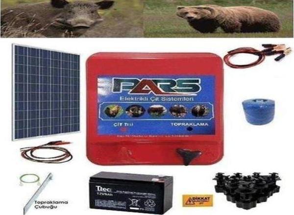 Pars Elektrikli Çit Ayı-Domuz Kovucu Eco Set 1000 (Demir Direk İzolatörlü) - Image 1