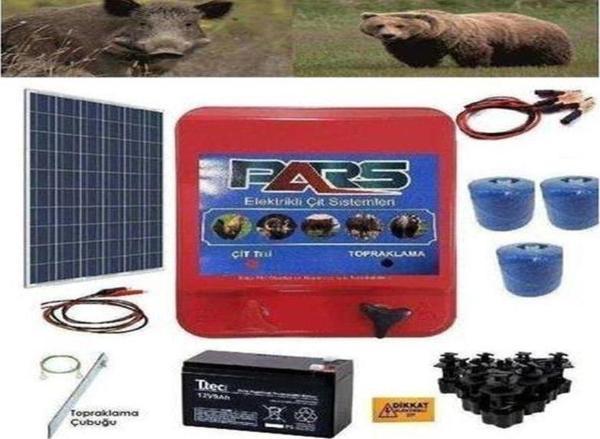Pars Elektrikli Çit Ayı-Domuz Kovucu Eco Set 1500 (Demir Direk İzolatörlü) - Image 1