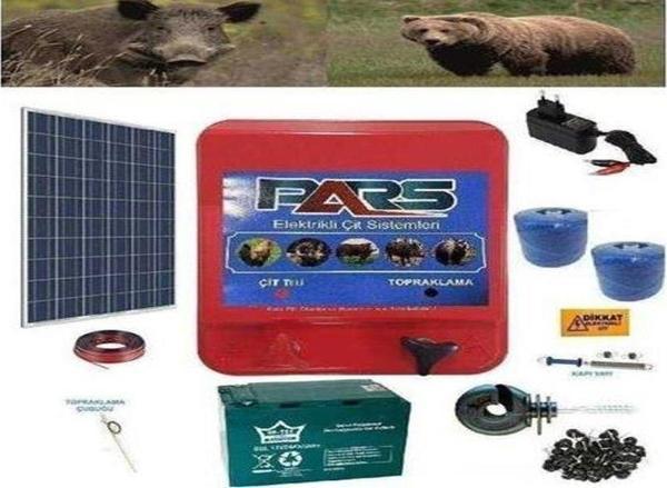 Pars Elektrikli Çit Ayı-Domuz Kovucu Jumbo Set 1000 Sensörlü - Image 1