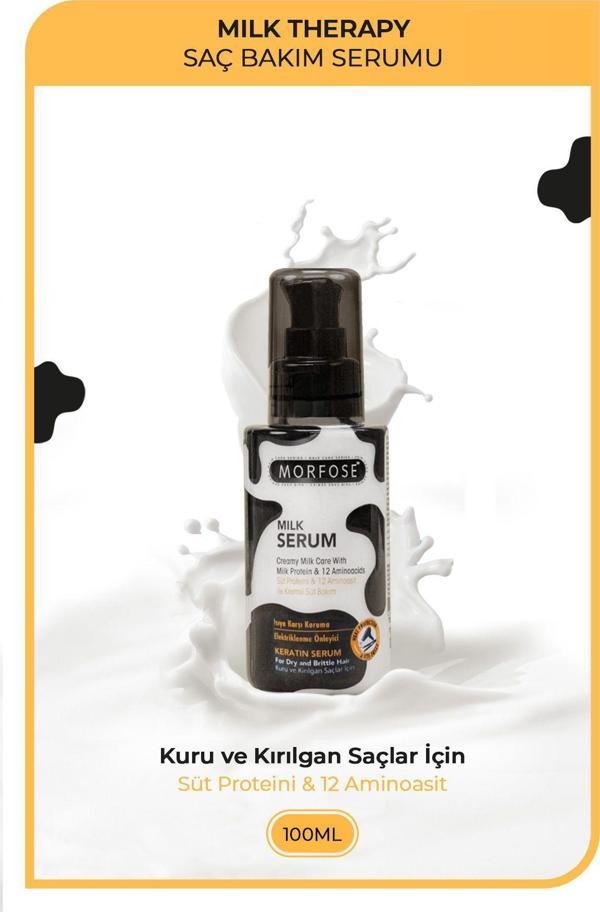 Milk Therapy Keratin Saç Serumu 100 Ml-yıpranmış Saçları Onarıcı, Yumuşak Ve Canlı Saçlar - Image 1