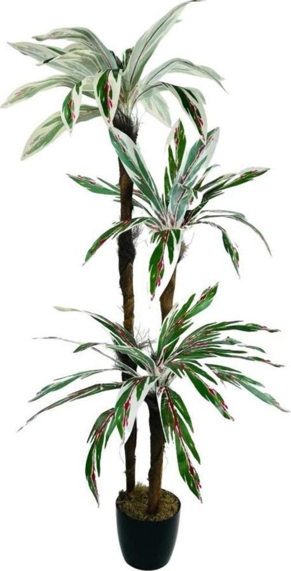 Netten Evime Yapay Ağaç Kızıl Beyaz Yukka 3Katlı 54 Yaprak 130*65 cm - Image 1