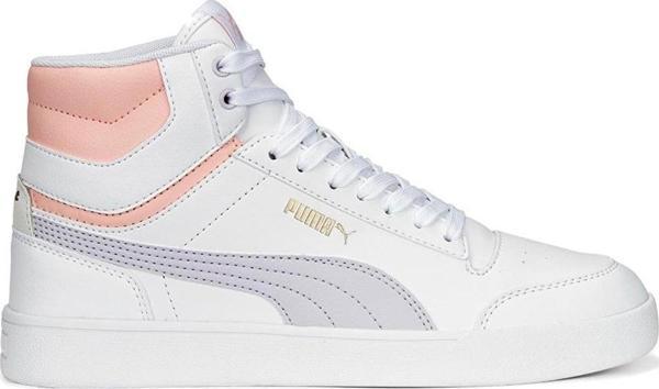 Puma 380748 Shuffle Mıd Spor Ayakkabı Beyaz-Lila - Image 1