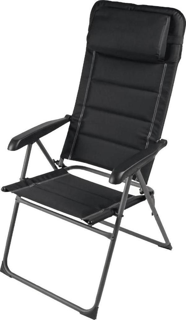 Dometic Kampa Comfort Firenze 6 Kademeli Siyah Kamp Sandalyesi - Image 1