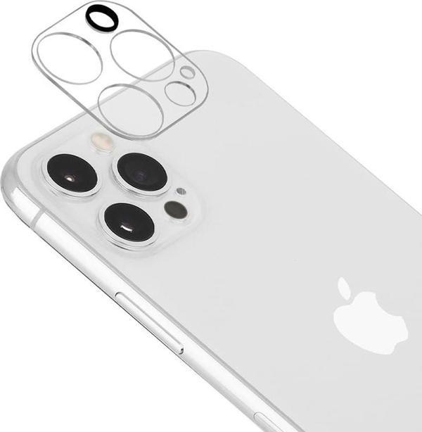 iPhone 12 Pro Max Kamera Lens Koruyucu 3D Cam Şeffaf Tam Kaplama - Image 1