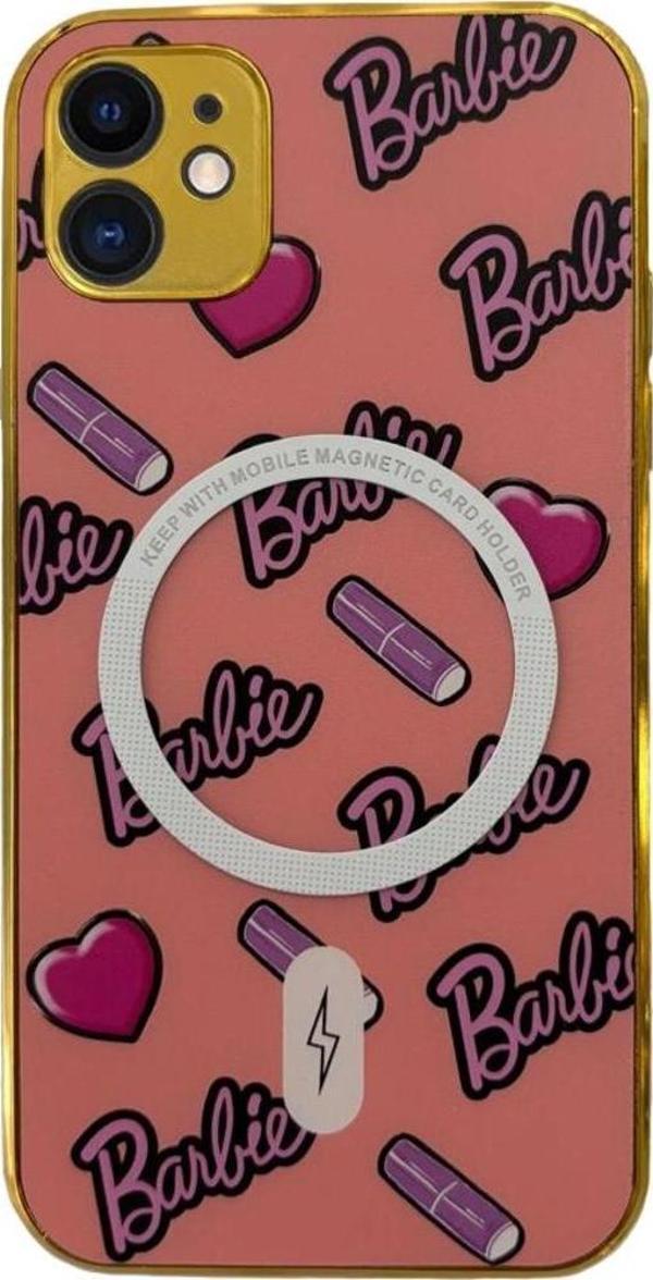 iPhone 11 Barbie Seri Magsafe Uyumlu Kamera Korumalı Silikon Kapak - Image 1