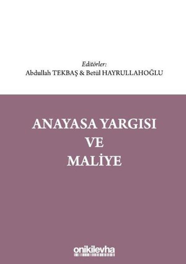 Anayasa Yargısı ve Maliye - On İki Levha Yayıncılık - Image 1
