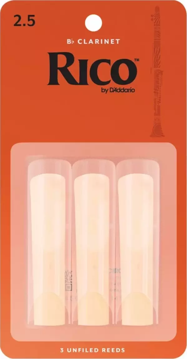 D'addario Woodwinds Rico Rca0325 Sib Klarnet Kamışı (3 Lü) No:2.5 - Image 1
