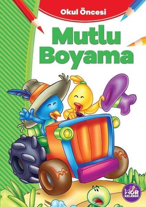 Okul Öncesi Mutlu Boyama - Mor Kelebek - Image 1