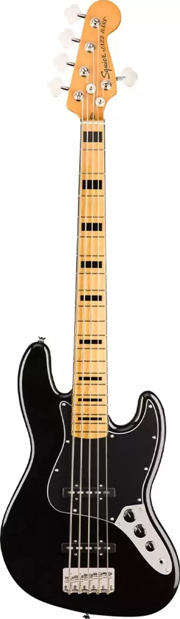 Squier Classic Vibe 70s Jazz Bass V Akçaağaç Klavye Black 5 Telli Bas Gitar - Image 1