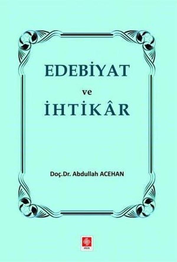 Edebiyat ve  İhtikar - Ekin Basım Yayın - Image 1