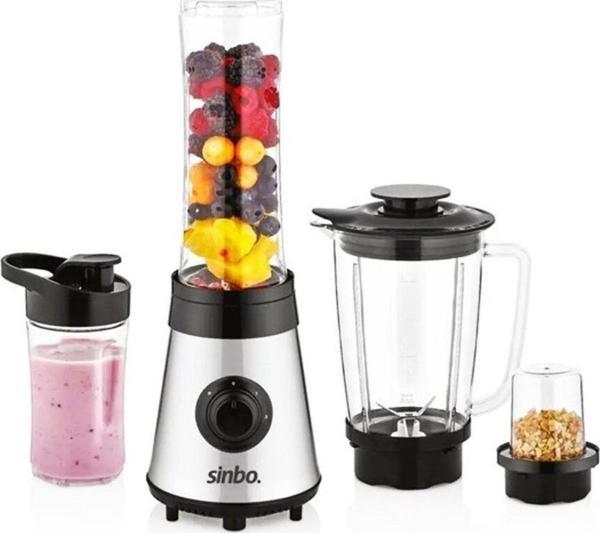 Buz Kırıcı - Kahve Öğütücü Hazneli - Şişeli Çok Amaçlı Smoothıe Blender 800Ml - 500W Shb-3190 (2818) - Image 1