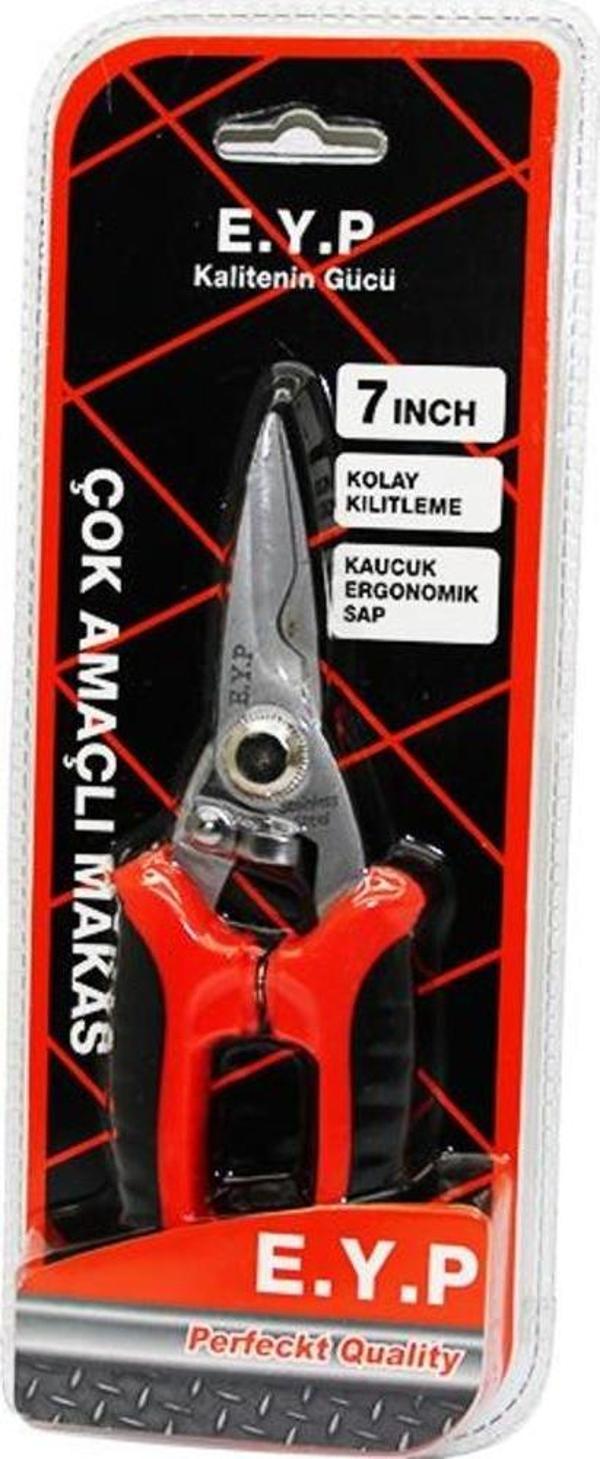 7 inç  ÇOK AMAÇLI MAKAS BAĞ BİTKİ - KAUÇUK - TEL TENEKE - PLS.- HALI VB. (2818) - Image 1