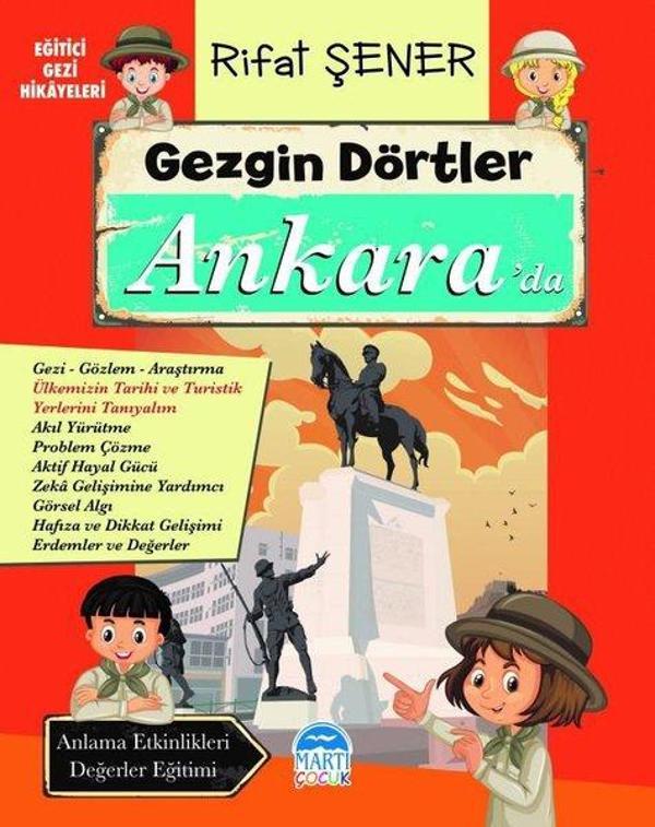 Gezgin Dörtler Ankara'da - Eğitici Gezi Hikayeleri - Martı Yayınları Yayınevi - Image 1