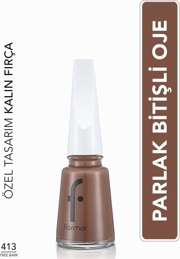Nail Enamel Yüksek Pigmentli & Parlak Bitişli Oje Fne-413 Tree Bark - Image 1