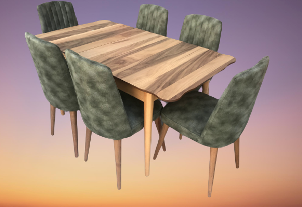 Masa-Sandalye17913 KÜTÜK DESEN Klasik Model Kayın Retro ayk Açılır çizgi sandalye - Image 1