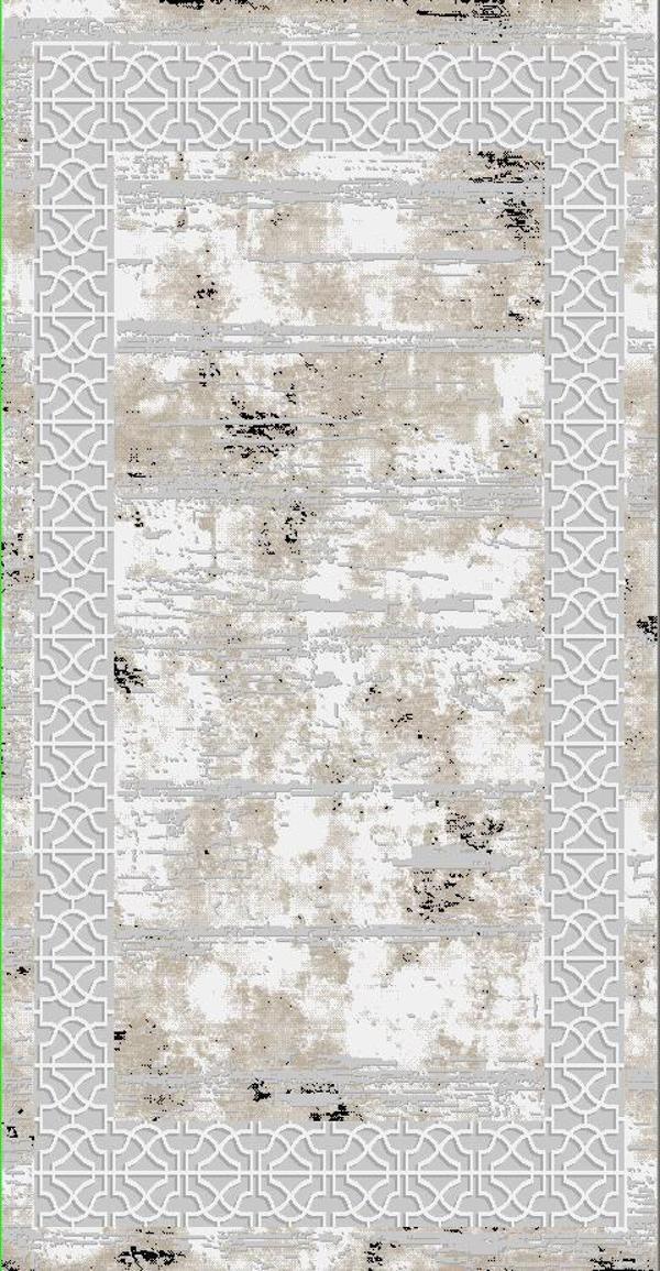 Diamond Halı 25001A SİYAH 19573 Model 150*220 Polip Leke Tutmaz Modern Çizgi - Image 1
