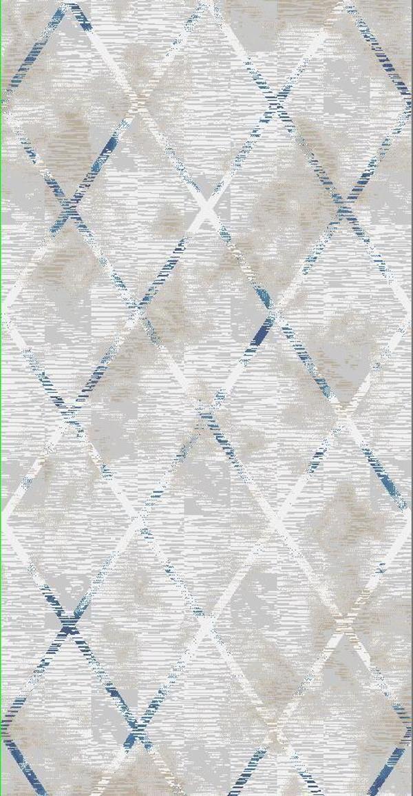 Diamond Halı 25015A 19605 koyu bej Model 150*220 Polip Leke Tutmaz Modern Çizgi - Image 1