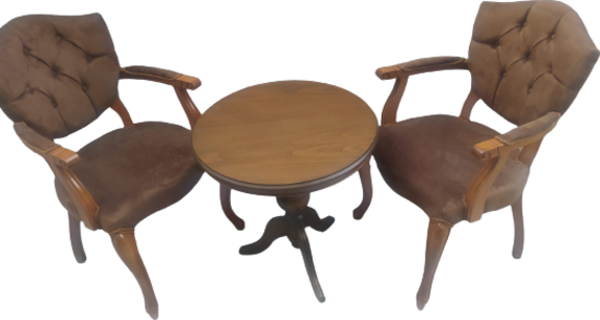 Fiskos-Berjer 18442 Sandalye Kelebek Model Klasik Kayın Aslan ayak Parlak Ceviz - Image 1