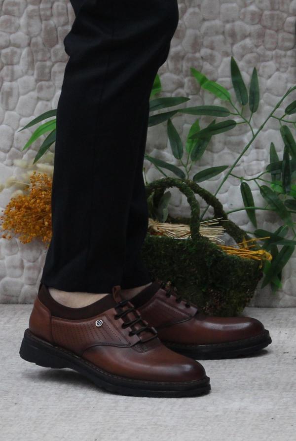 Mehmet Mete 185 Taba Marrka Hakiki Deri Erkek Ayakkabı - Image 1