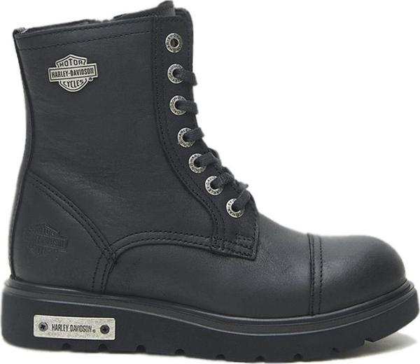Harley Davidson 025Z100630 Tums New Kadın Deri Bot Siyah - Image 1
