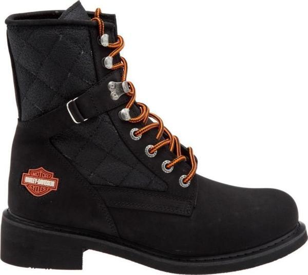 Harley Davidson New Worker Kadın Bot Siyah Nubuk - Image 1