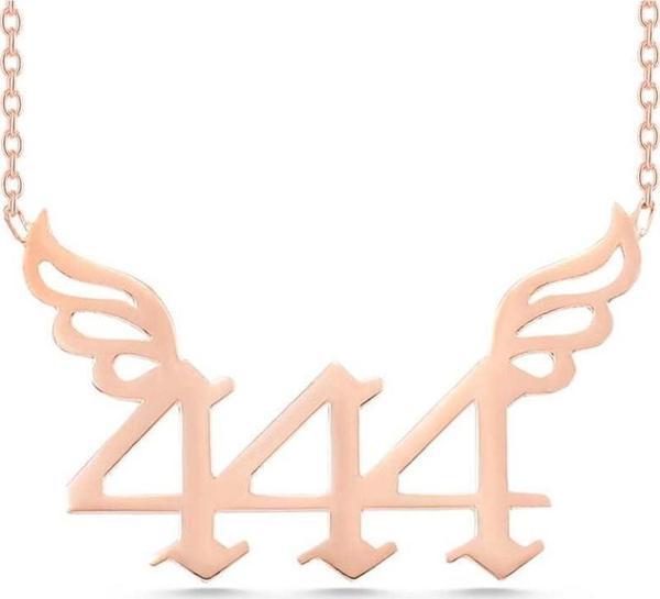 Gümüş Rose 444 Melek Sayısı Kadın Kolye - Image 1