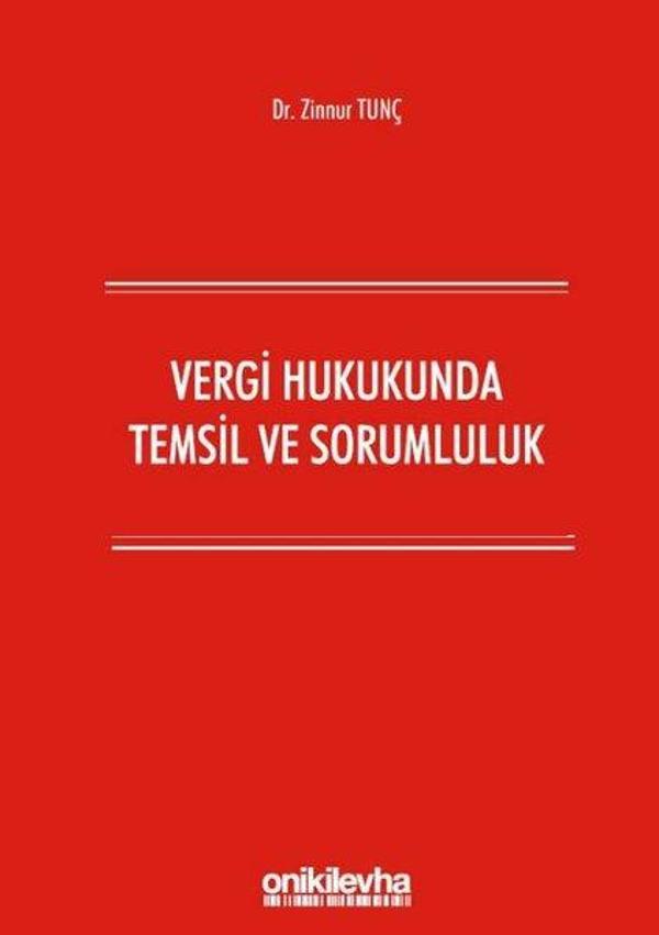 Vergi Hukukunda Temsil ve Sorumluluk - On İki Levha Yayıncılık - Image 1