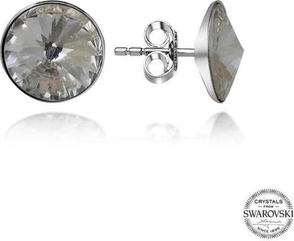 Swarovski Crystal Taşlı Gümüş Çivili Kadın Küpe - Image 1