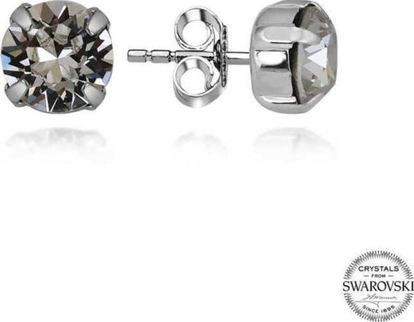 Swarovski Crystal Taşlı Gümüş Çivili Kadın Küpe - Image 1