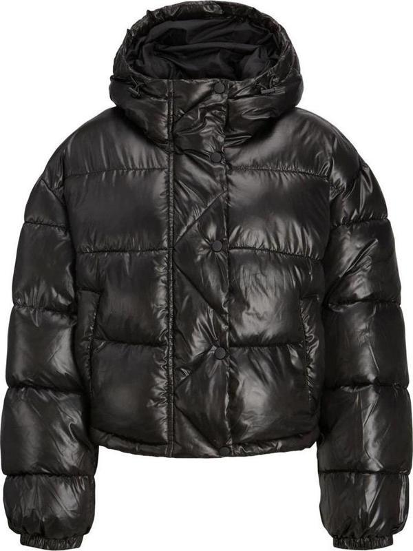 JJXX 12236544 Jxpearl Shine Puffer Jacket Otw Sn Siyah - Image 1
