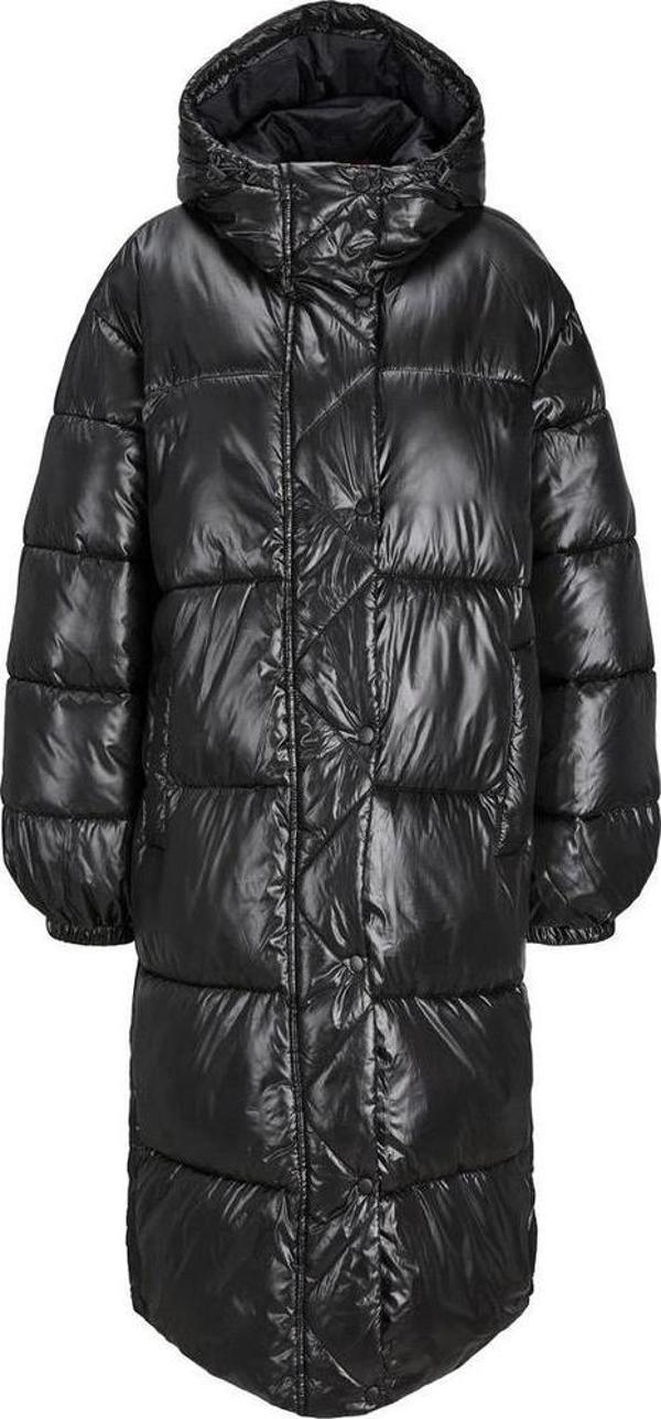 JJXX 12236546 Jxpearl Shine Puffer Long Jacket Siyah - Image 1