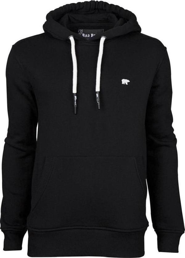 Bad Bear Simple Hoodie Sweatshirt Siyah - Image 1