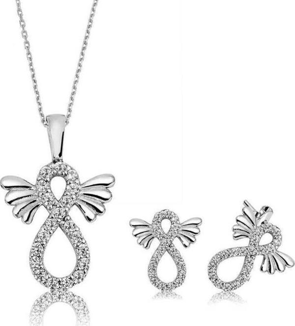Gümüş Kanatlı Sonsuzluk Bayan Set - Image 1