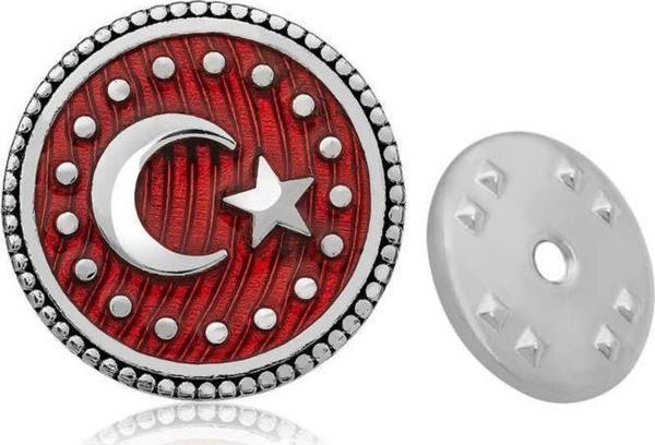 Gümüş Ay Yıldız Rozet - Image 1
