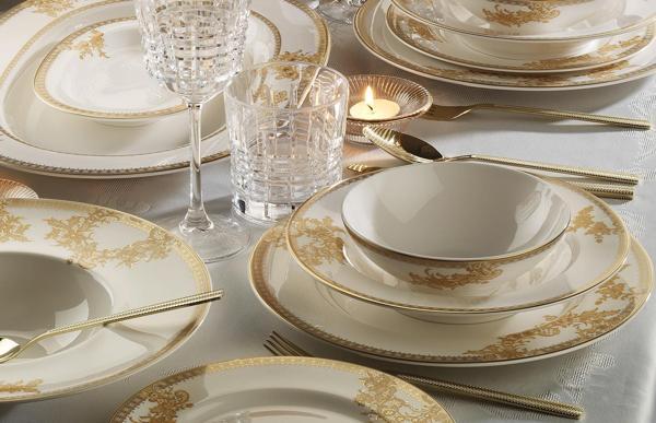 Lucky Art Royal Canterbury Liberty Gold 72 Parça Yemek Takımı - Image 1