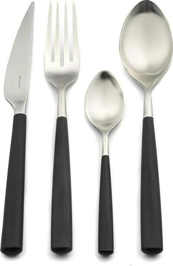 Mikasa Moor Athena Black 24 Parça Çatal Bıçak Seti - Image 1