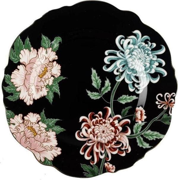 Mikasa Moor Fleur Siyah 6'lı Pasta Tabağı 21cm - Image 1