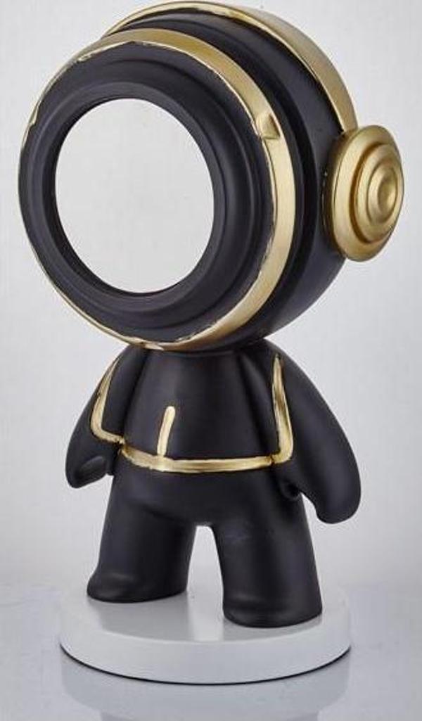 Lamedore Astronaut Black Gold Big Decor 25x18x40 Cm - Image 1