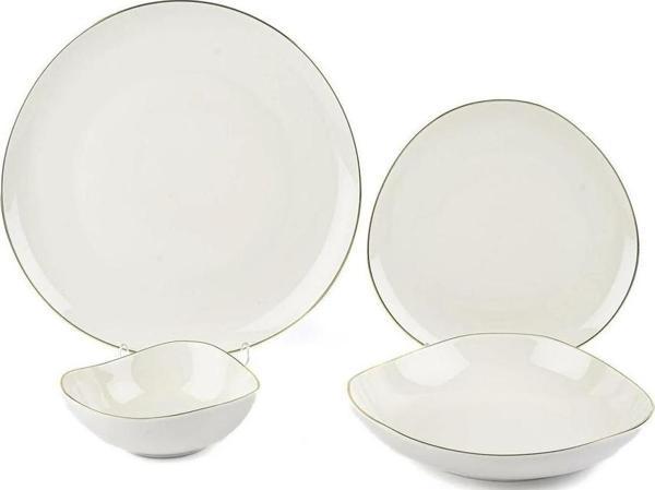 Mikasa Moor Triangular Gold 24 Parça Yemek Takımı - Image 1