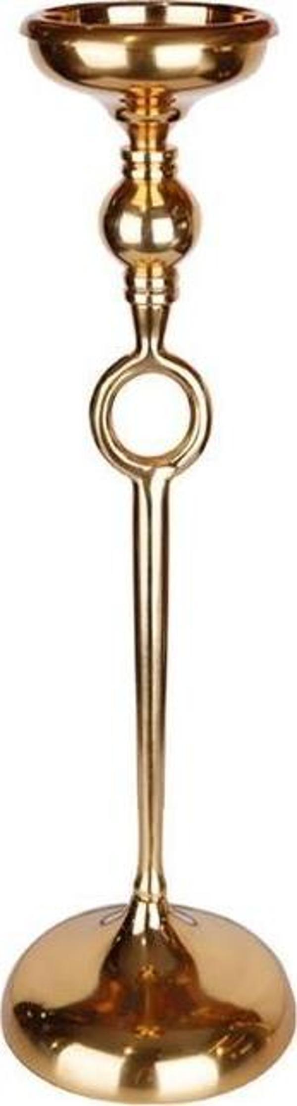 Lucky Art Gold Halka Büyük Mumluk 47cm - Image 1