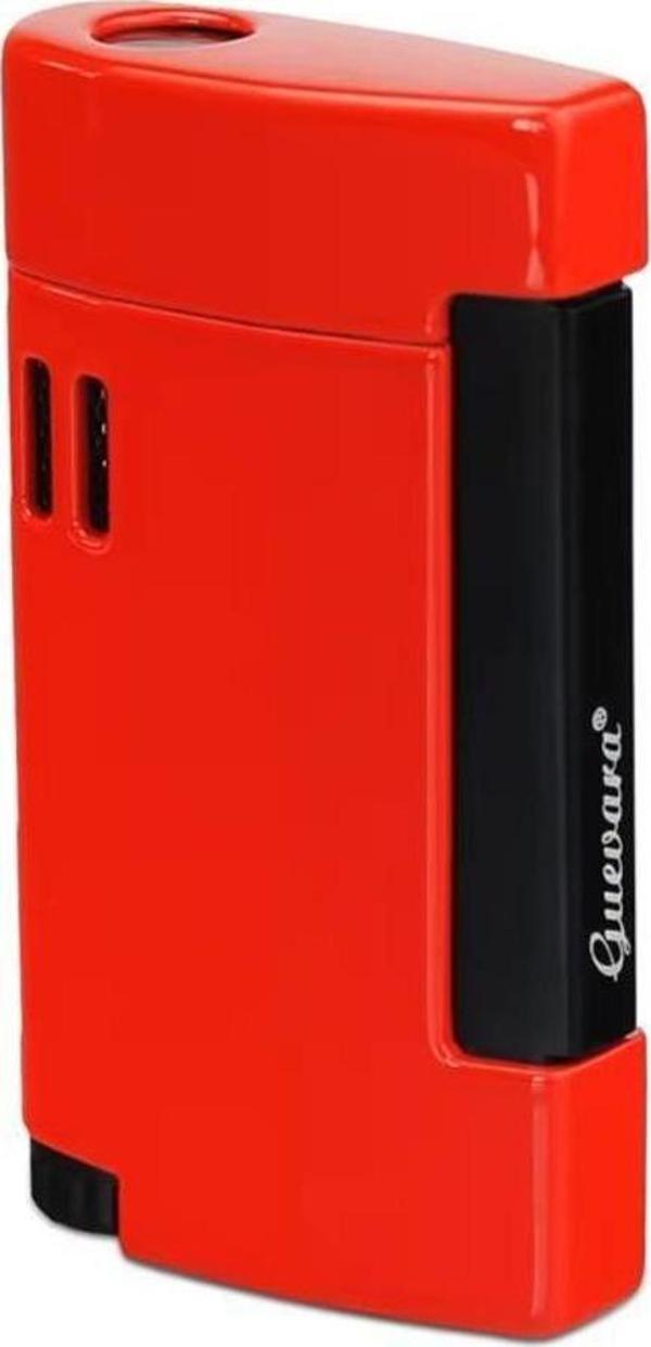 Guevara Tek Torch Pürmüz Kırmızı-Siyah Metal Puro Çakmağı - Image 1